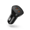 Choetech Autoladegert Tc0008 40W 2X Usb-C - Schwarz