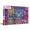 Trefl - Neon Hello Kitty - Puzzle 500 Elemente - Puzzle DIY, kreativer Spaß, für Erwachsene und Kinder ab 10 Jahren