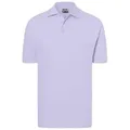 Classic Polo Hochwertiges Polohemd mit Armbündchen lila, Gr. L