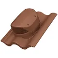 Parotec Flachlüfter für Benders - Palema S Dachsteinen, Dachlüfter Entlüfter Lüftungsziegel (RAL 8004 - Ziegelrot)