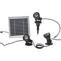 Heissner SOLAR Teich- und Gartenlicht, RGB-Farblicht, 3er-Set, Akku