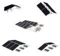 TZIpower Solarmodul-Halterung Solar PV Halterung Aufständerung Flachdach Balkonkraftwerk 10-40°, (Komplettset)