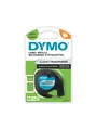 DYMO LetraTag Etikettenband | schwarz auf transparent | 12 mm x 4 m