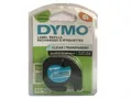 Dymo 16951 Etiketten Beschriftungsband schwarz auf transparent 12 mm x 4m