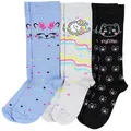 TupTam Langsocken TupTam Mädchen Knielange Socken Gemustert 3er Pack blau|bunt|grau|schwarz 27-30