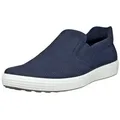 Ecco Soft 7 Easy Slip (Premium-Leder) navyblau Herren Sneaker blau 46 EU