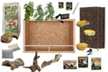 M&S Reptilien Terrarium Komplettset DELUXE: Für Leopardgeckos (100 cm Länge)