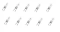 10x Osram 67431 Halogen PIN GY6.35 25W = 35W dimmbar 12V EEK:G (Spektrum A-G)