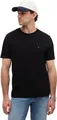 Tommy Hilfiger Herren T-Shirts Kurzarm Essential Regular Fit Rundhalsausschnitt, Schwarz (Black), M