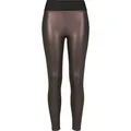 URBAN CLASSICS Leggings Urban Classics Damen Ladies Faux Leather High Waist Leggings (1-tlg) rot M