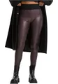 Urban Classics Damen Ladies Faux Leather High Waist Leggings Redwine, M