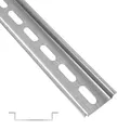 Hutschiene DIN Schiene 35 x 7 x 200 mm verzinkt Tragschiene perforiert gelocht