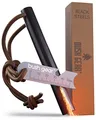 Feuerstahl Outdoor XXL - Extremer Funkenflug - Survival Feuerstarter-Set - Bis zu 20.000x zünden - Feuerstein für Survival-Kit, Camping, Survival und Bushcraft Abenteuer - Blacksteels Original