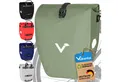 Valkental Fahrradtasche Gepäckträger wasserdicht & abschließbar, Gepäckträgertasche Fahrrad mit Großen Reflektoren 20L, 28L, 32L