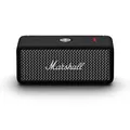 Marshall Emberton II tragbare Bluetooth Lautsprecher, kabellos, koppelbar, IP67 Staub und wasserfest, über 30 Stunden Spielzeit, Schnellladung, Innen- und Außenlautsprecher - Schwarz und Stahl
