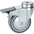 Dörner + Helmer 774511C Lenkrolle mit Rückenloch, ø 100mm, mit Feststeller