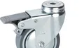 Lenkrolle mit Rückenloch ø 100mm mit Feststeller