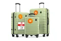 Travely Koffer Polycarbonat Koffer Set - 3 teiliges Kofferset, XL + L + M, 4 Rollen, Designed in Germany, austauschbare Griffe und Rollen