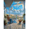 Strand Diamond Painting Erwachsene, DIY 5d Diamond Painting Bilder Landschaft...