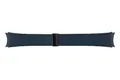 Samsung D-Buckle Hybrid Eco-Leather Band (Normal, S/M) ET-SHR94 für die Galaxy Watch6, Uhrenarmband, Original Armband, D-Buckle, Lederimitat, Fluorkautschuk, anpassbare Faltschließe, elegant, Indigo