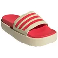 adidas Performance Adilette Platform beige/rot Damen - 1 Paar Badeschuh beige 10 US
