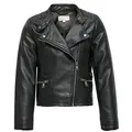 KIDS ONLY Outdoorjacke KONFREYA FAUX LEATHER BIKER OTW schwarz 122 EU