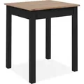 finori Esstisch Capri 81A weiß rechteckig melaminbeschichtet HxBxT 76x60x67 cm, Farbe:Nachbildung Artisan Oak / schwarz - Schwarz
