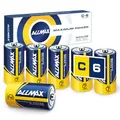 Allmax C Baby (LR14) Maximum Power Alkaline Batterien (6 Stück) – Ultra-Langlebigkeit, auslaufsicheres Design, 7 Jahre Haltbarkeit, maximale Leistung (1,5 V)