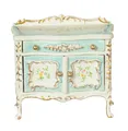 Puppenhaus Viktorianisch Wickel Tisch Blau-Weiß 1: 62.2cm JBM Kinderzimmermöbel