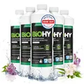 BiOHY Bodenreiniger für alle Wischroboter mit Frühlingsduft (6 x 1 Liter) | Schaumarm & Streifenfrei | Reinigungsmittel Konzentrat für alle Böden