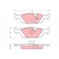 GDB299 TRW Bremsbelagsatz, Scheibenbremse COTEC