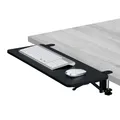 Relaxdays Schreibtischverlängerung, 65 x 24 cm, klappbar, zum Anklemmen, ergonomische Tischerweiterung, modern, schwarz