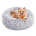 Hundebett flauschig, Katzenbett, Donut Kissen, waschbar, Polsterung in der Mi...