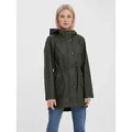 Vero Moda Regenjacke VMMALOU COATED JACKET wasserabweisende Beschichtung grün L (40)