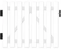 Einzeltor Lightline 100 x 180 cm weiß
