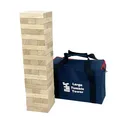 Tumble Tower Spiel Holz Toppling Blocks Spielzeug mit Tragetasche 60 Stück La...