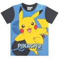 POKÉMON T-Shirt Pokemon T-Shirt Jungen Pikachu Poke Shirt mit Pikachu Design grau 152