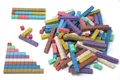 Rechenstäbe 10 Montessori-Farben 100 Stück entsprechen Perlenmaterial