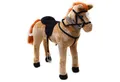 Pink Papaya Stehpferd Spielpferd zum Reiten für Kinder 65 / 75 cm Plüschpferd, Kuscheliges Stehpferd für Kinder, handgefertigt
