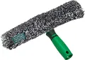 Unger ErgoTec Power Einwascher (Breite 45 cm, Mikrofaserbezug 100% Polyester, 2-Komponenten Griff, Bezug mit Klettverschluss, für streifenfreie Fenster) BC450 Schwarz