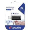 VERBATIM Store 'n' Go PinStripe schwarz  32GB, USB 3.0