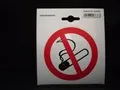 Aufkleber selbstklebend - Rauchen verboten - Hinweisschild - Durchmesser 9,7 cm