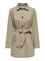 JDY Damen Jdyisadora Trenchcoat OTW Hab, Weathered Teak, S