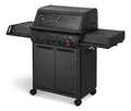 Enders® Gasgrill MONROE PRO 4 SIKR TURBO SHADOW, 4-Edelstahlbrenner, Seitenkocher, Infrarot-Backburner, Sichtfenster, HEAT RANGE™, SWITCH GRID™, 800 °C TURBO ZONE™, SIMPLE CLEAN™ ink. SEARGRATE, #8366