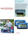 2x  PARK MICRO ELEKTRONISCHE PARKSCHEIBE AUTOMATISCHE PARKUHR BLAU-KBA ZULASSUNG