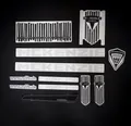 Non-Branded Fahrradrahmen Fahrrad Rahmen Aufkleber Schriftzug Set Decal Bike silber Design