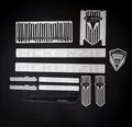 Fahrrad Rahmen Aufkleber Schriftzug Frame Sticker Set Decal Bike silber Design