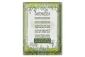 Femer GmbH Metallschild Spruch 30x40 cm Gartenregeln auch kleiner Garten ist Glück, (1 St), gewölbte Oberfläche, abgerundete Ecken, umgeschlagene Kanten