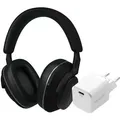 Bowers & Wilkins Px7 S2e Schwarz + BlueBuilt Power-Delivery-Ladegerät mit USB-C-Port 20 W Weiß