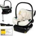 Lionelo ASTRID i-Size SET Kindersitz mit Basis 40-87 cm Babyschale ISOFIX Montage, 3-Punkt-Gurte Seitenschutz, Dri-Seat-Einlage, i-Size R129